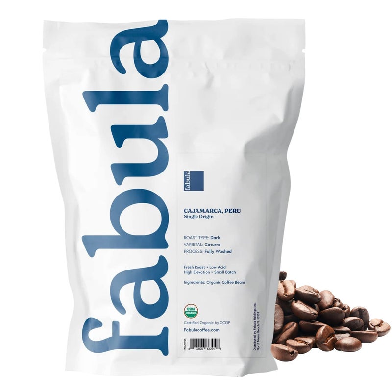 Fabula Coffee Dark Roast Whole Beans - Organic - Low Acid - Single Origin - Non GMO - Mold Free - 12 Ounces - Image 2